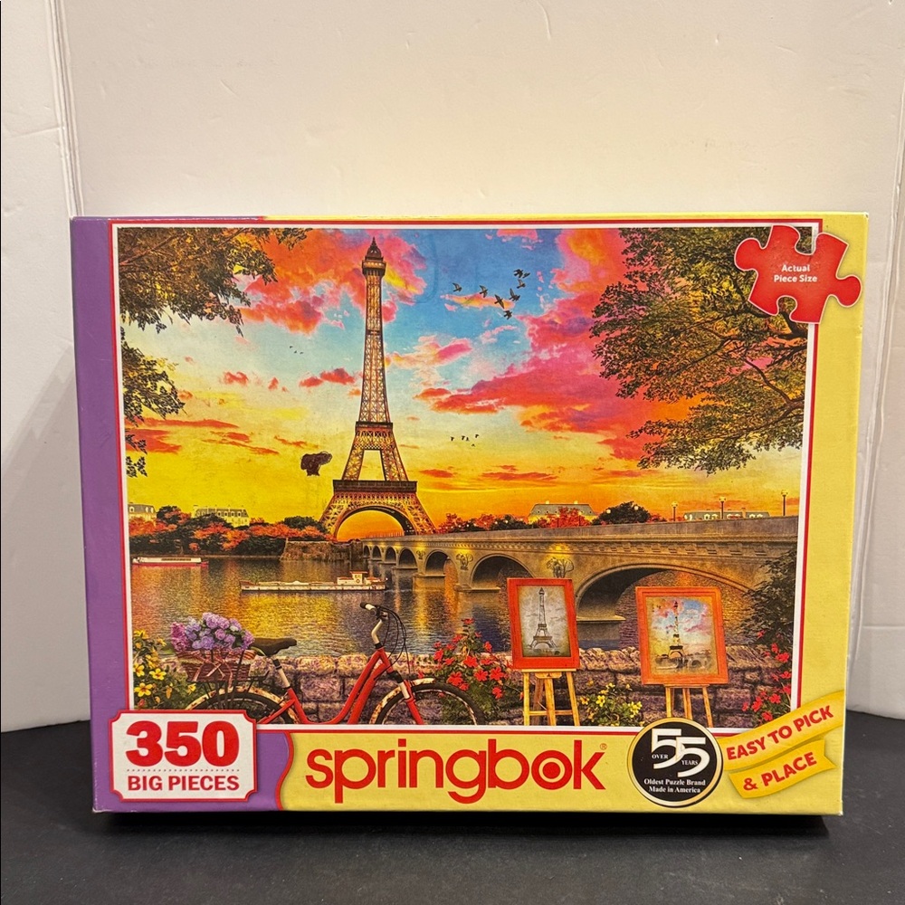 Springbok Paris Sunset Eiffel Tower 350 Piece jigsaw Puzzle